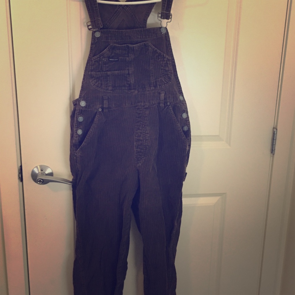 Brown Corduroy Overalls